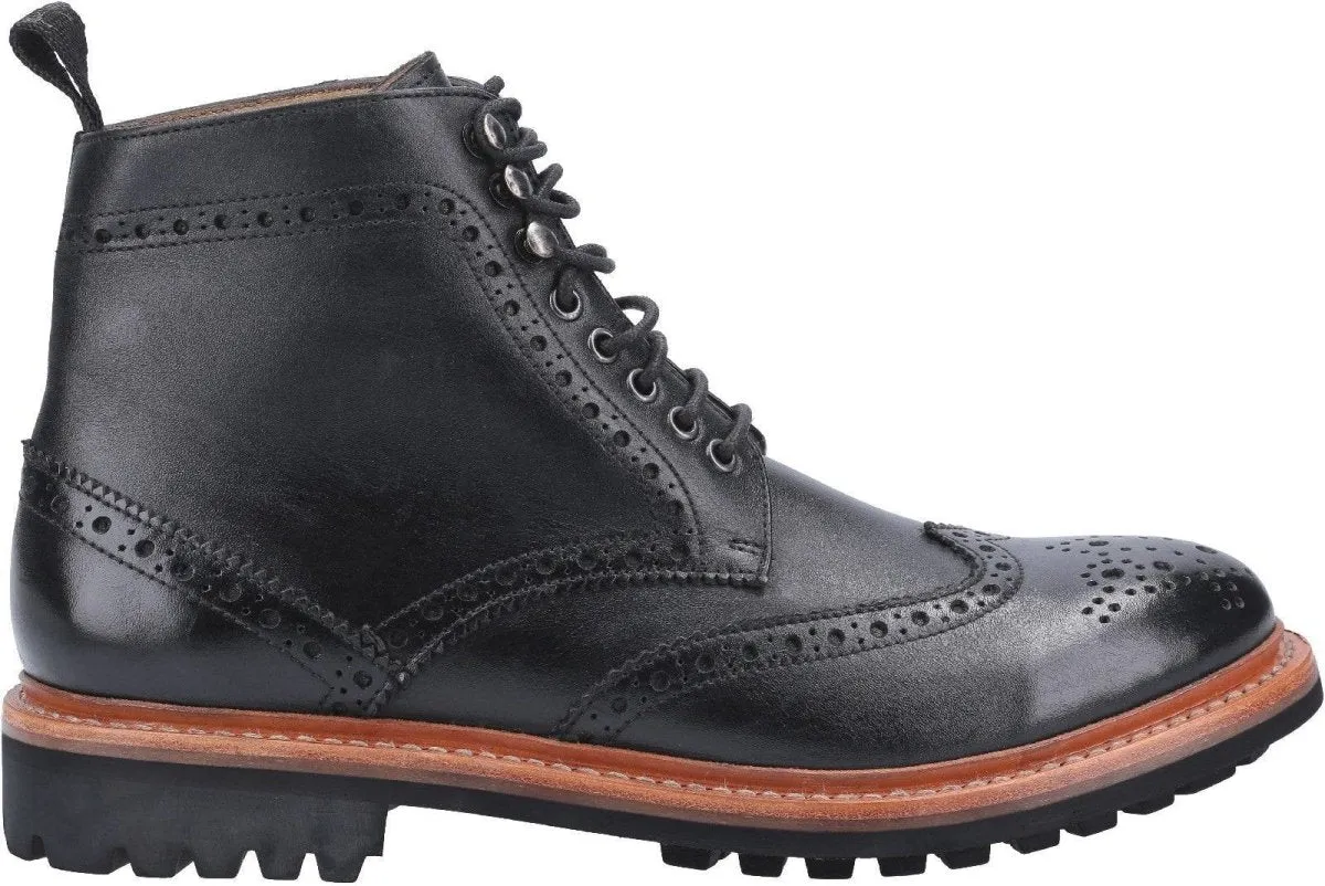 Cotswold Rissington Commando Mens Leather Brogue Boots