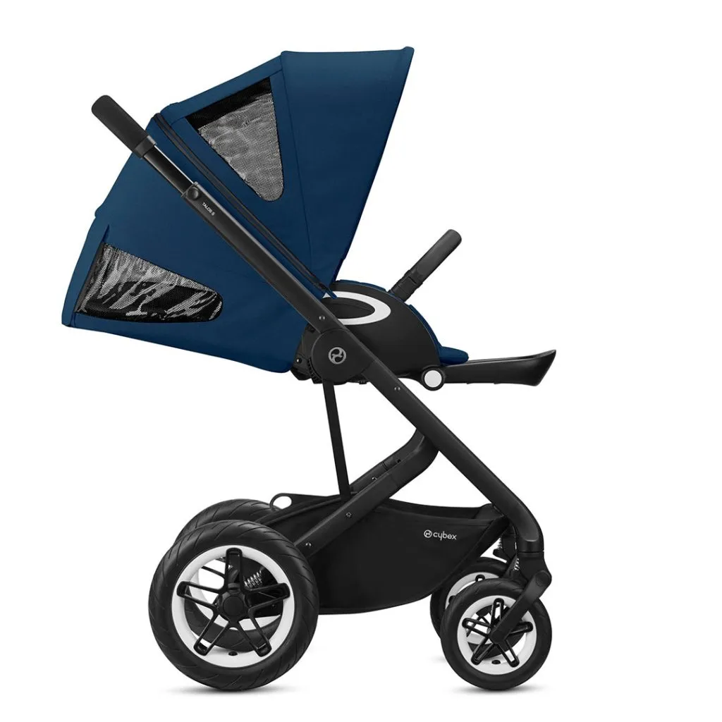 CYBEX Talos S Lux Black Pushchair - Navy Blue