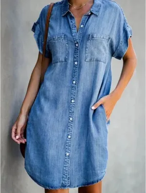 Denim Shirt Dress | Casual & Relaxed | Effortless Everyday Style