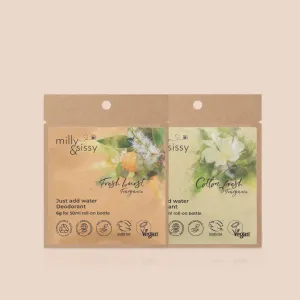 Deodorant Refills in Pack of 2 (1 x Fresh Burst / 1 x Cotton Fresh)