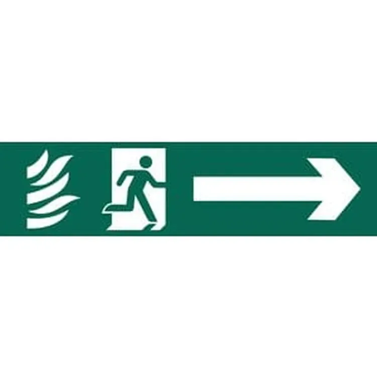 Draper Running Man Arrow Right' Safety Sign Dr-73164