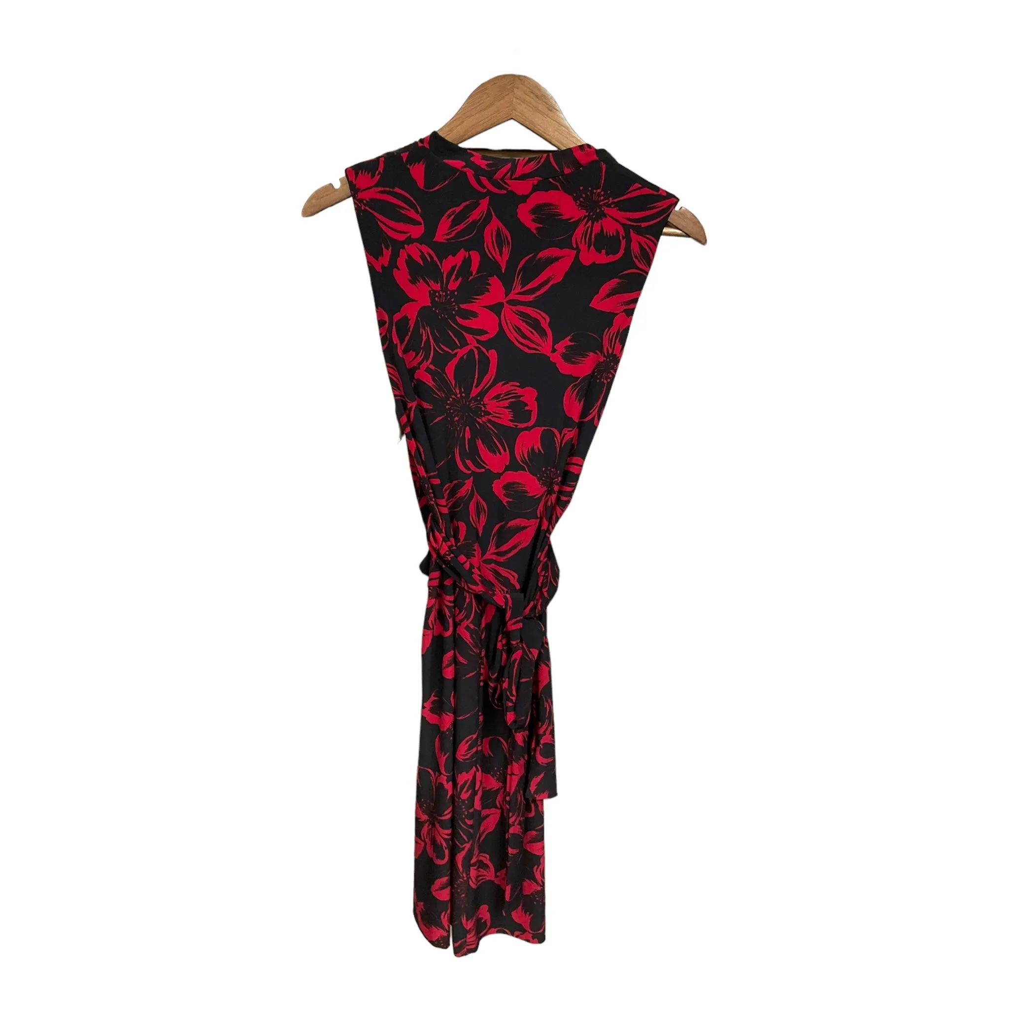 Dress Casual Short By Norma Kamali In Black & Red, Size: L