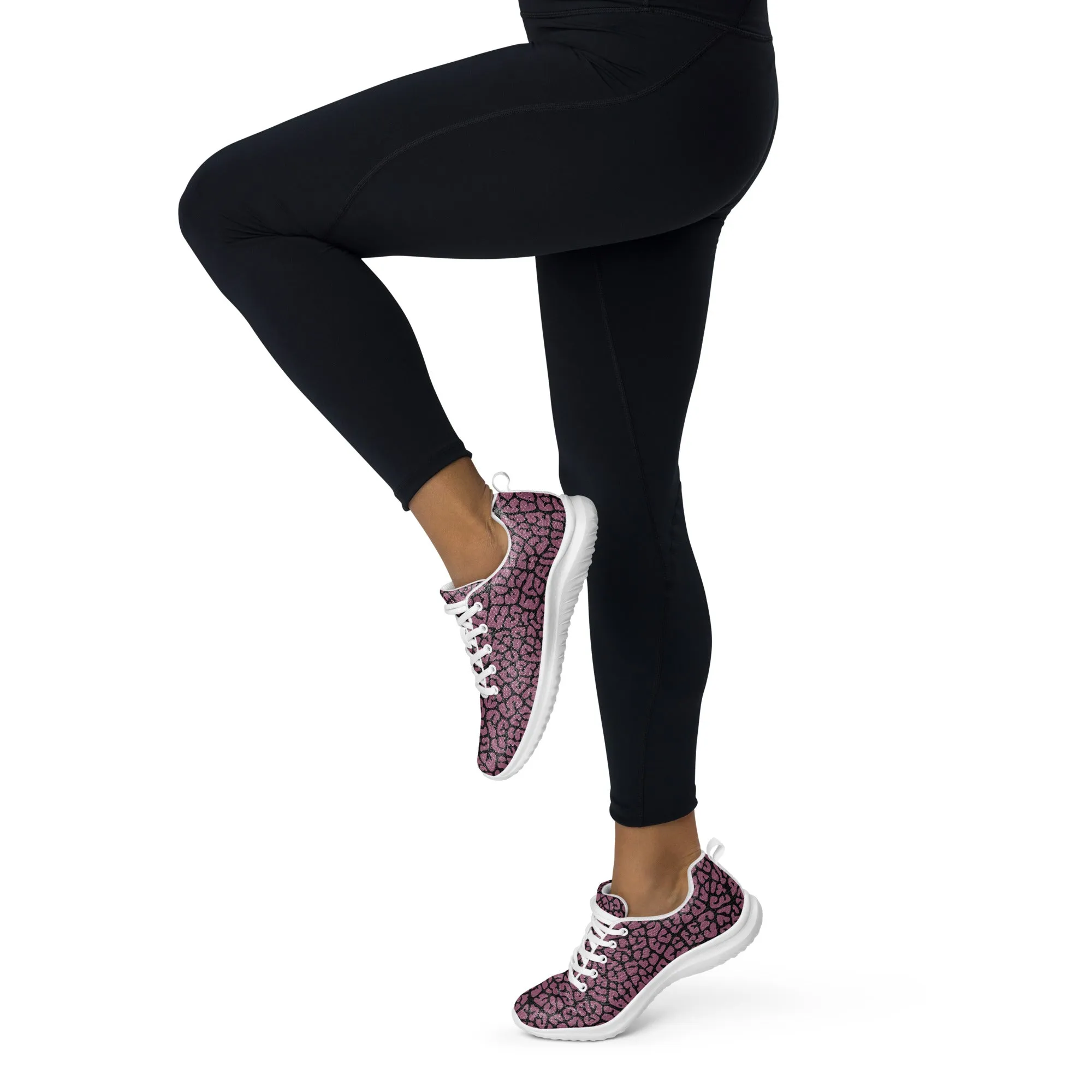 Dusky Crackle Pattern Athletic Shoes