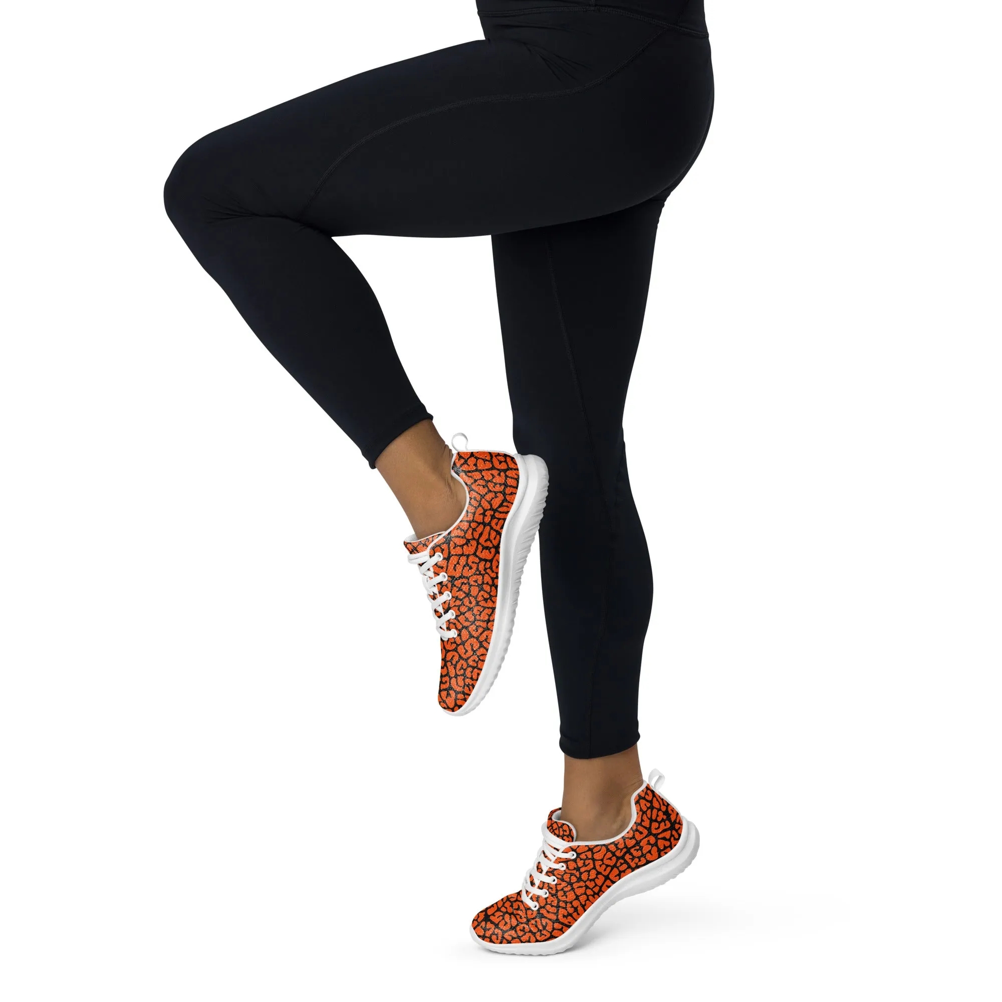 Dusky Crackle Pattern Athletic Shoes