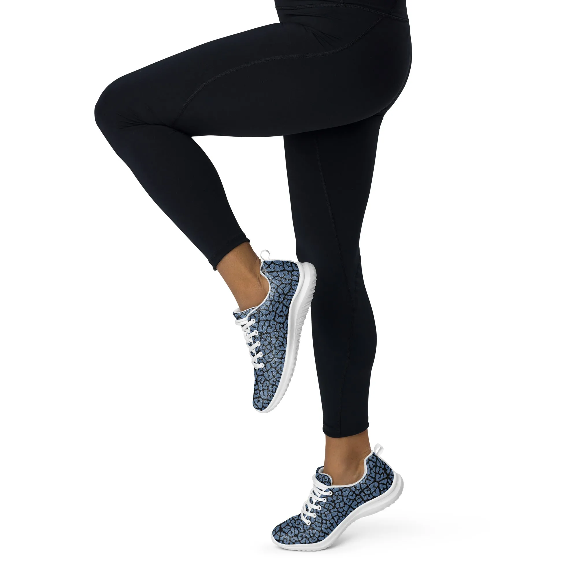 Dusky Crackle Pattern Athletic Shoes