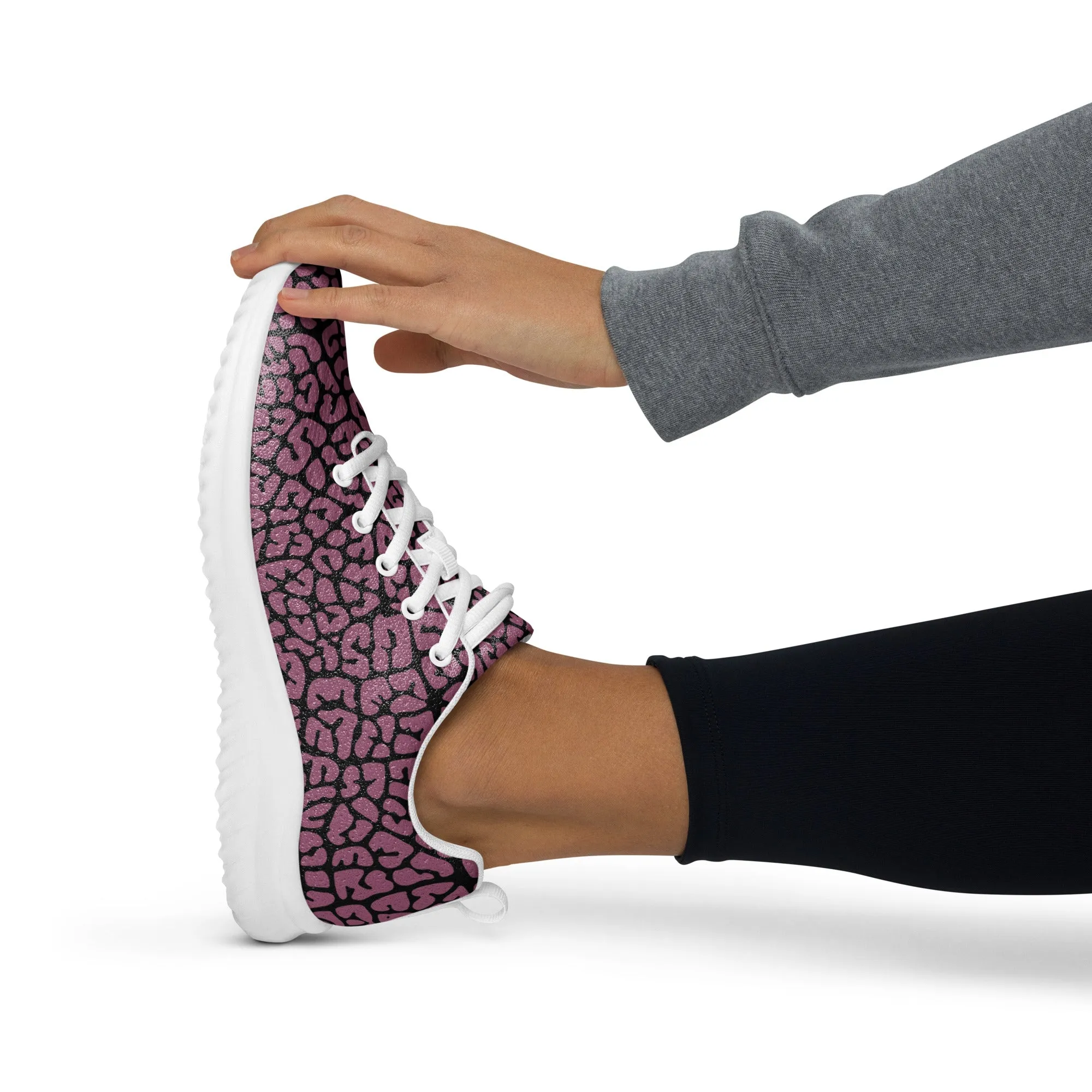Dusky Crackle Pattern Athletic Shoes