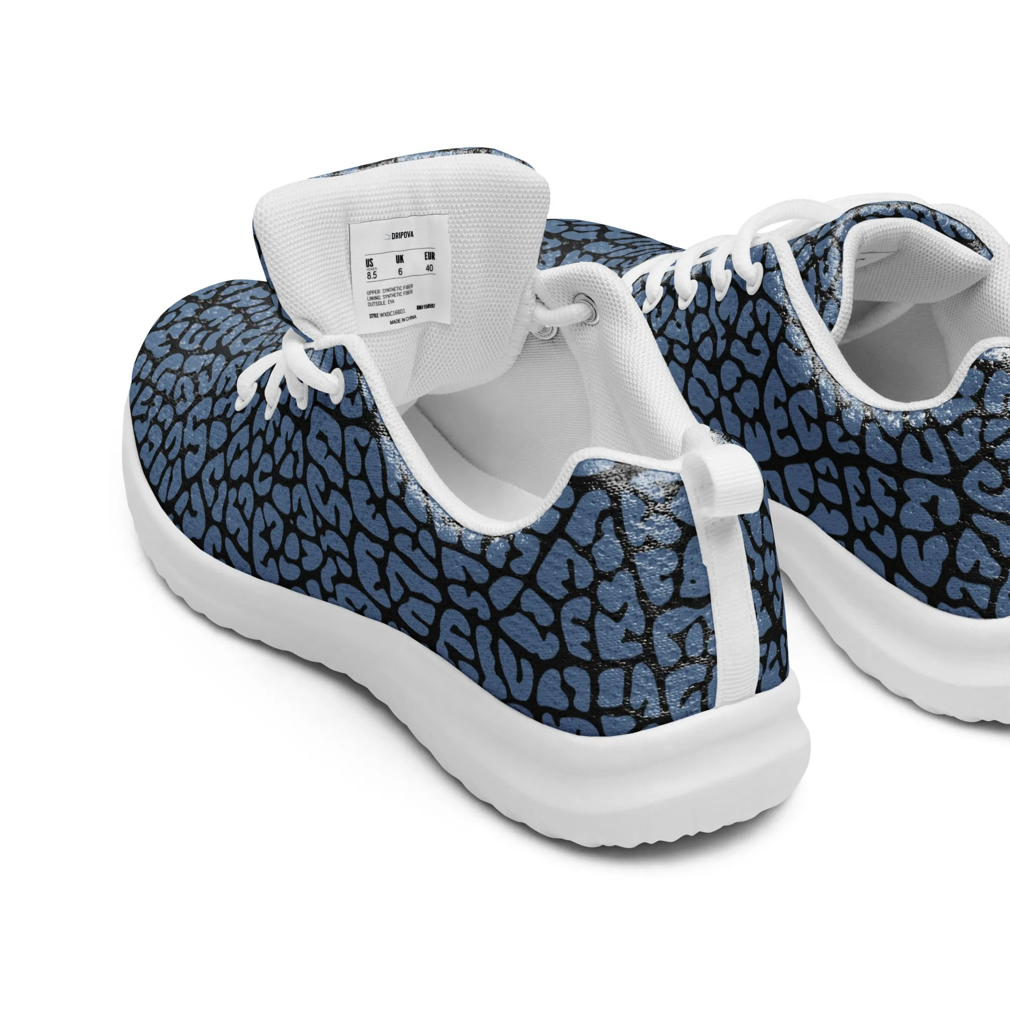 Dusky Crackle Pattern Athletic Shoes