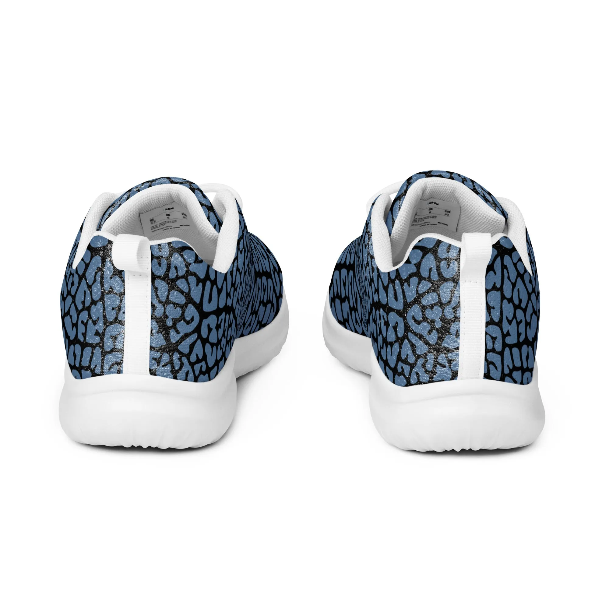 Dusky Crackle Pattern Athletic Shoes