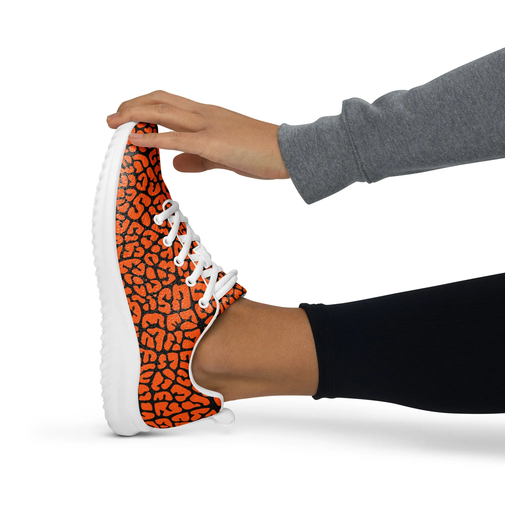 Dusky Crackle Pattern Athletic Shoes