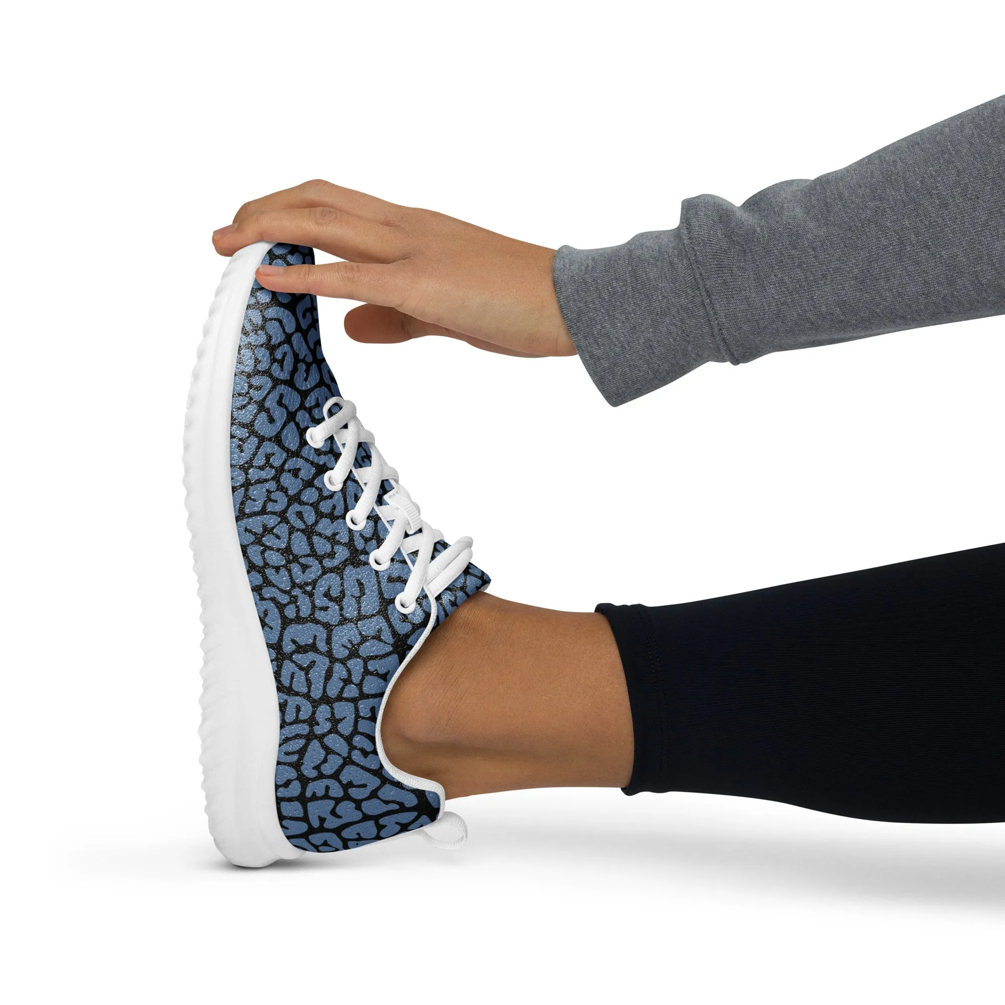 Dusky Crackle Pattern Athletic Shoes