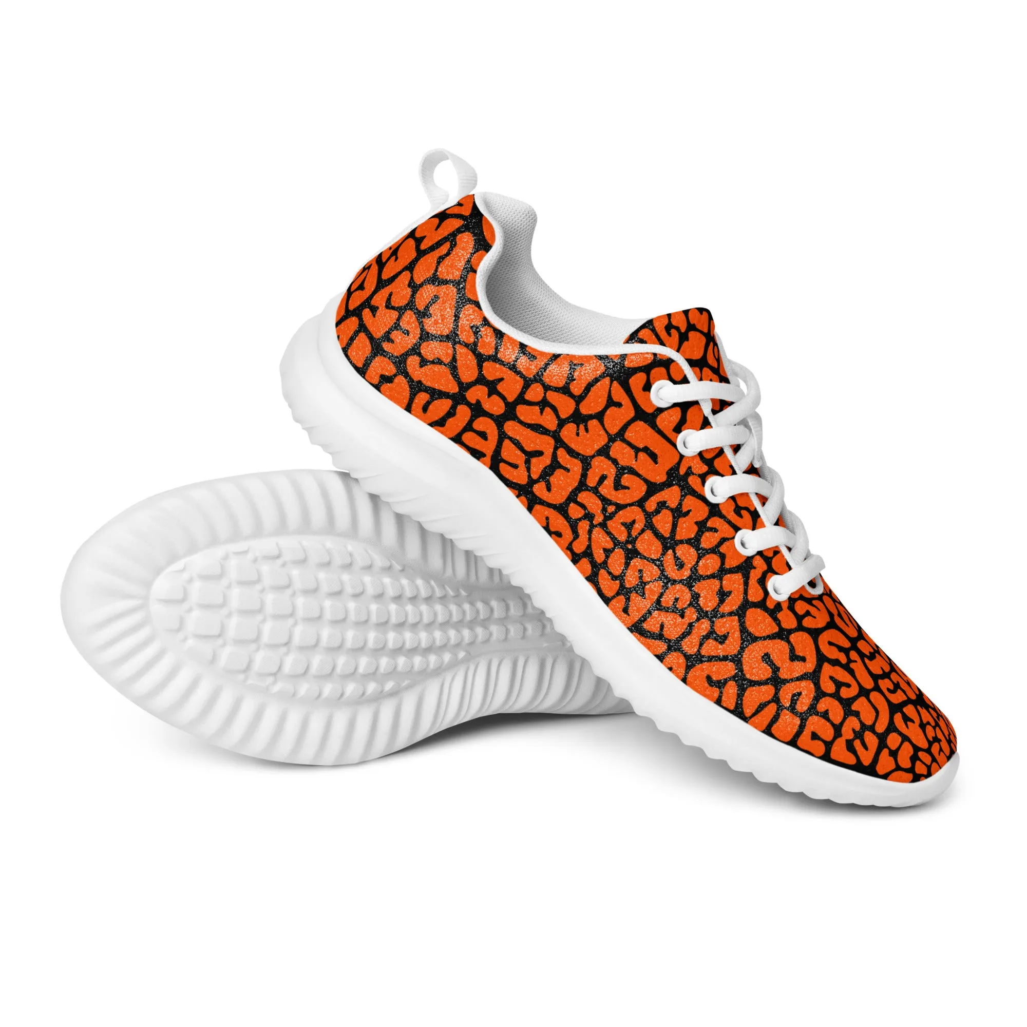 Dusky Crackle Pattern Athletic Shoes