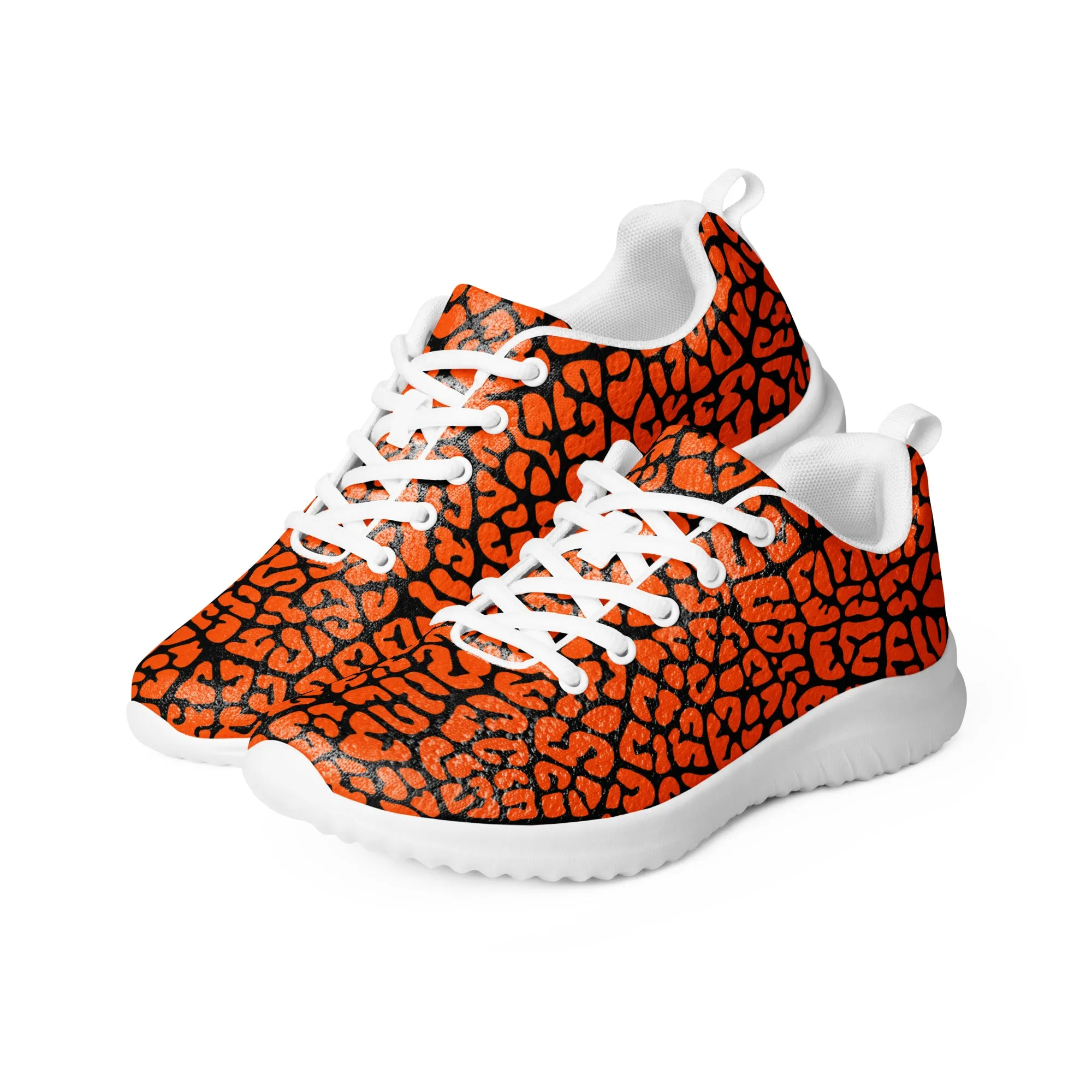 Dusky Crackle Pattern Athletic Shoes