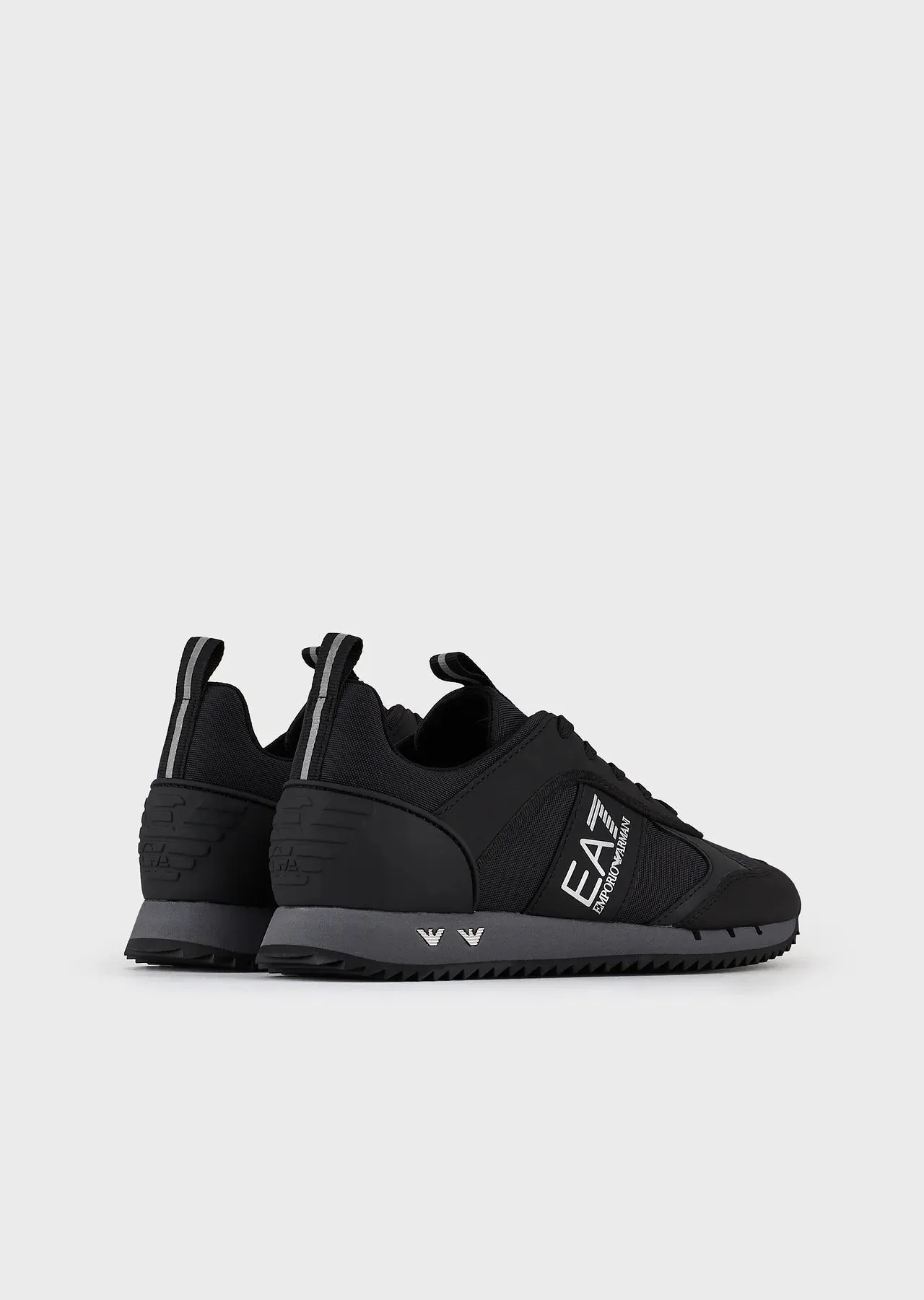 EA7 Emporio Armani X8X027 Woven Trainers Black / Irongate
