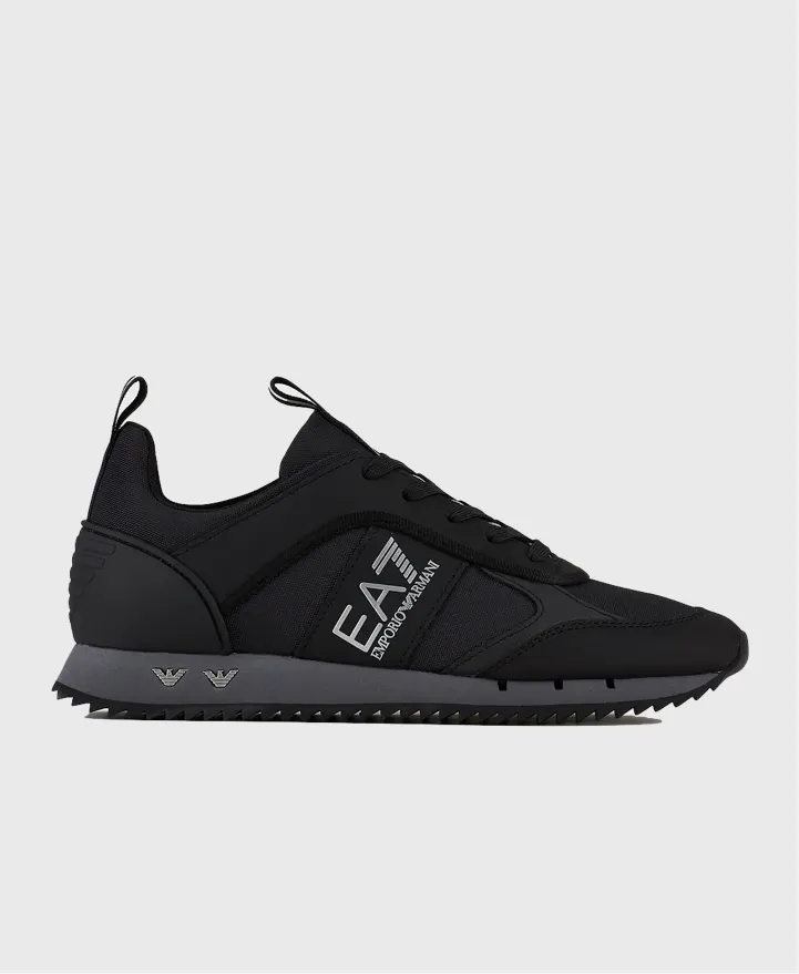 EA7 Emporio Armani X8X027 Woven Trainers Black / Irongate