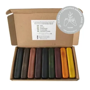 Eco Crayon Sticks -  9 Colour Box