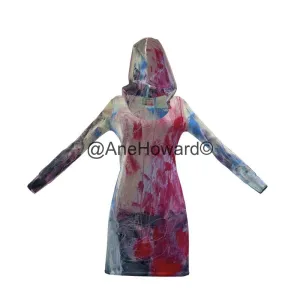 Eco-Friendly Hoodie Dress Abstract Sailing