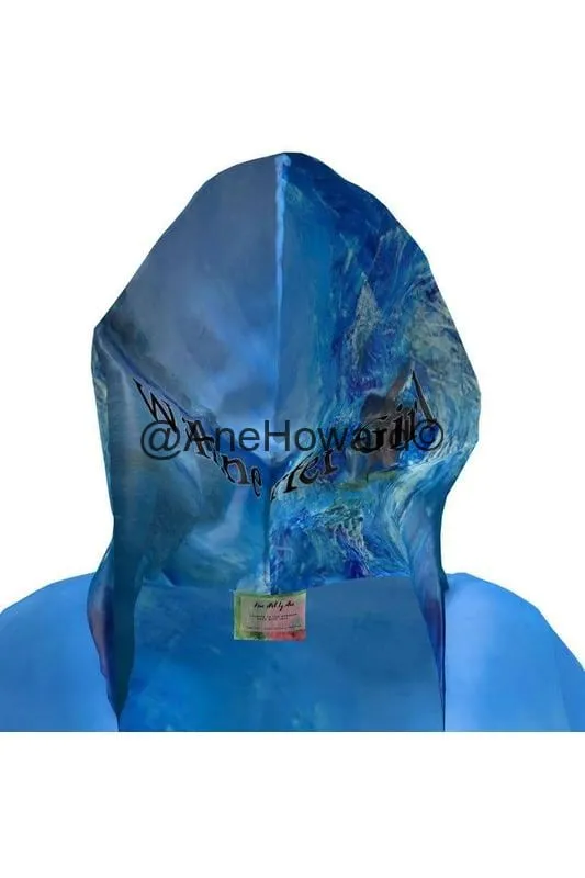 Eco-Friendly Hoodie Dress Hawaii Wave