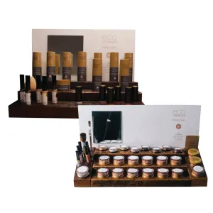 Eco Minerals Complete Counter Display Stands x 2 (contains: Creams   Assorted Stand and Powders   Assorted Stand)