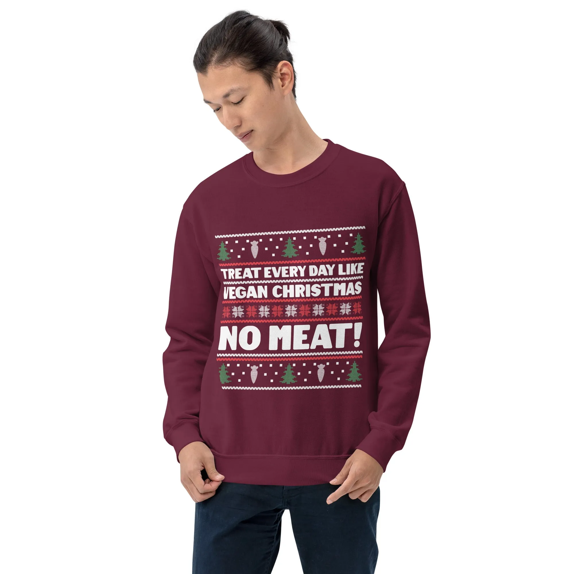 Everyday Like Vegan Christmas Unisex Sweatshirt