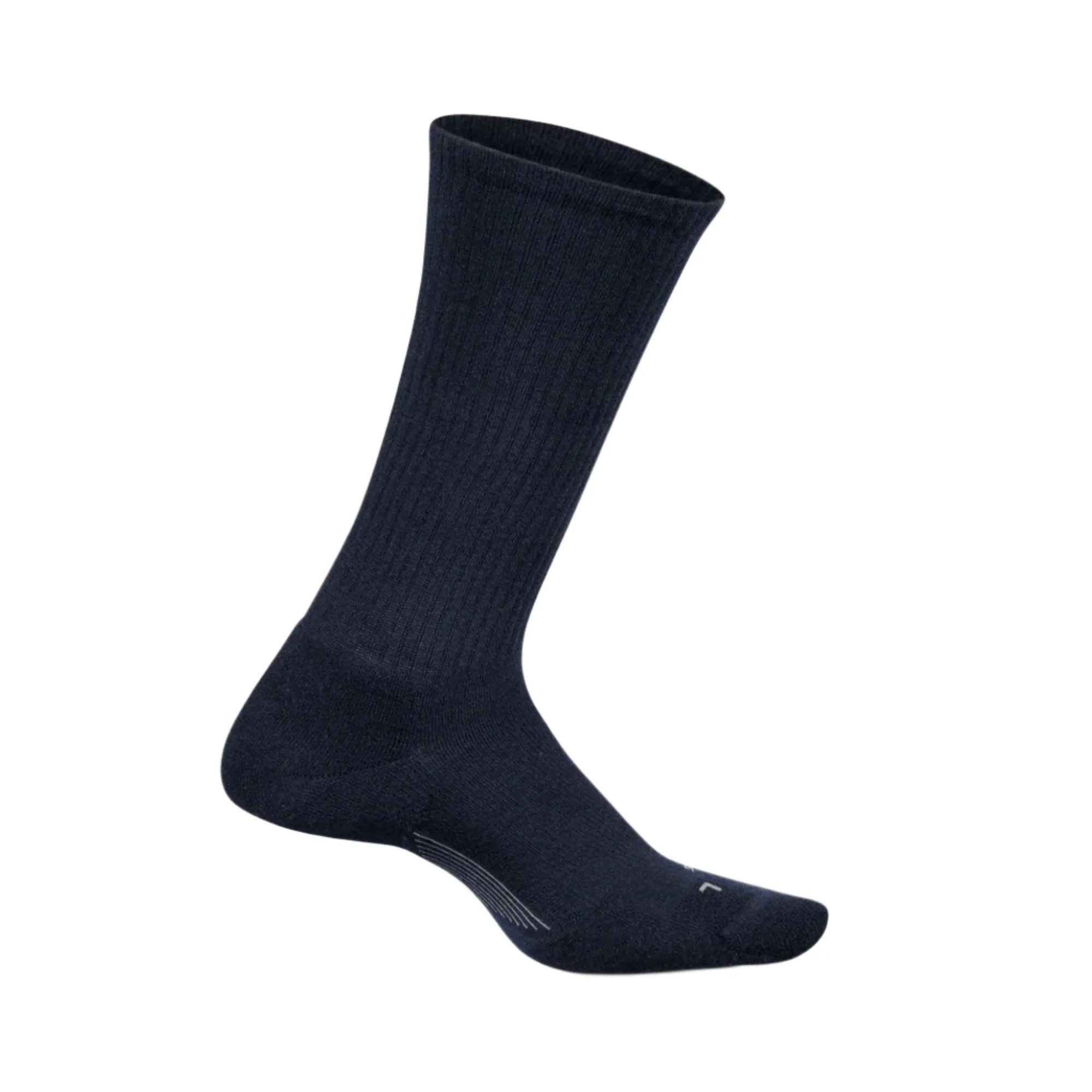 Feetures Mens Everyday Casual Rib Cushion Crew Socks