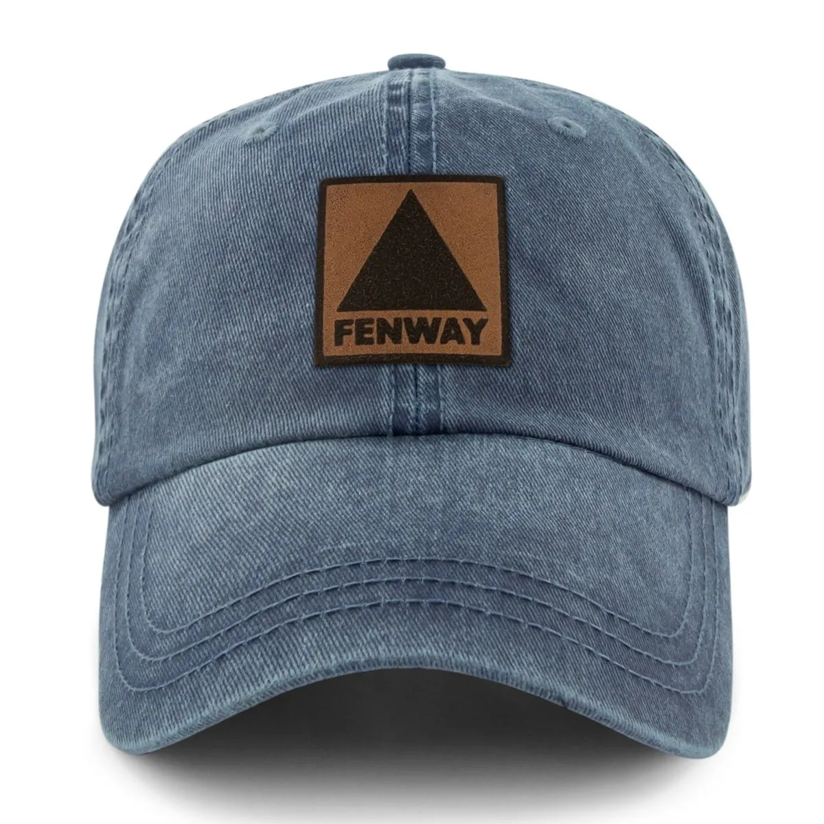 Fenway Leather Patch Washed Dad Hat
