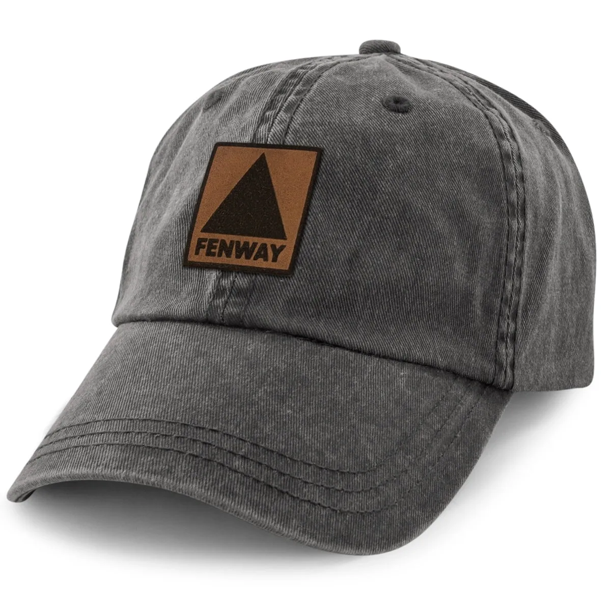 Fenway Leather Patch Washed Dad Hat