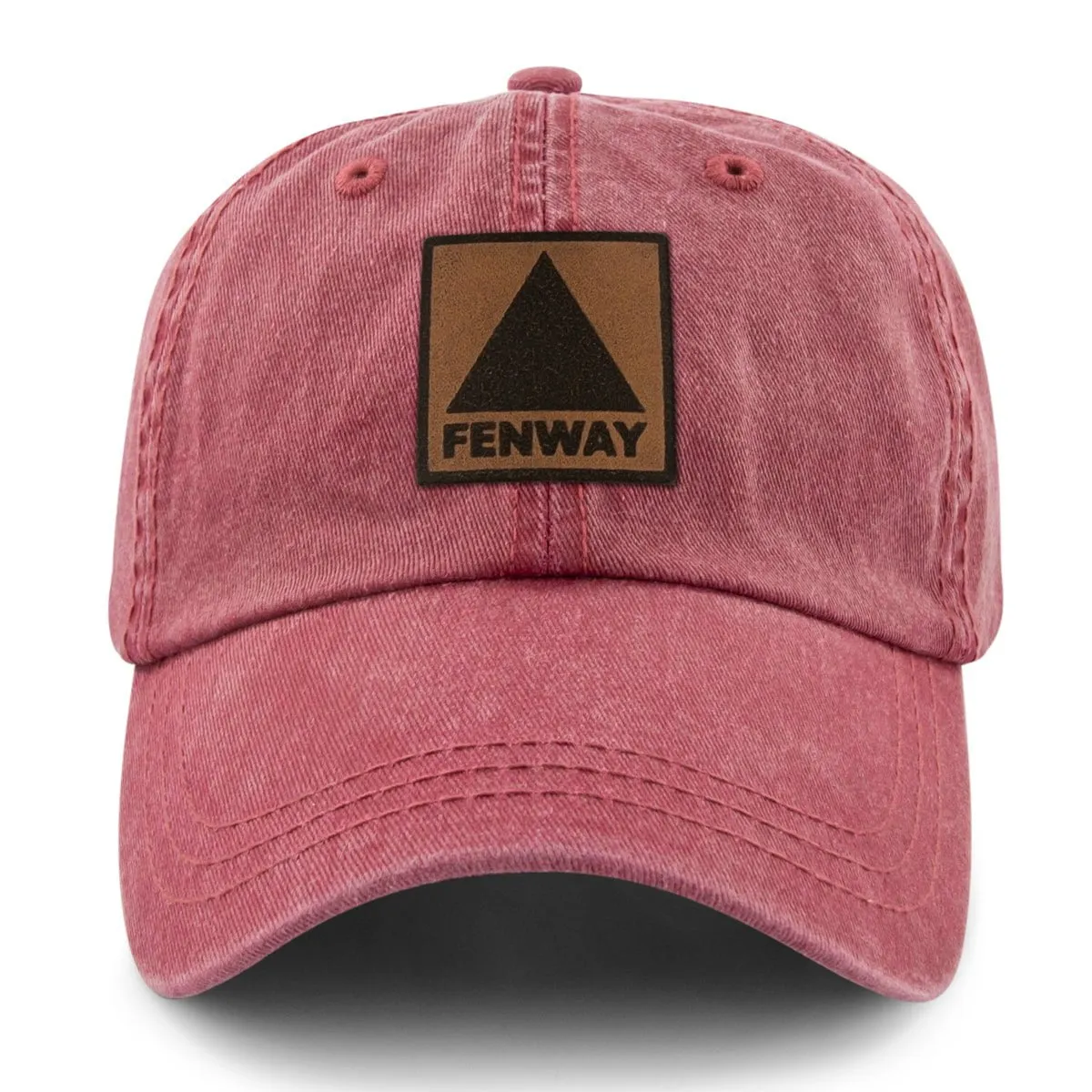 Fenway Leather Patch Washed Dad Hat