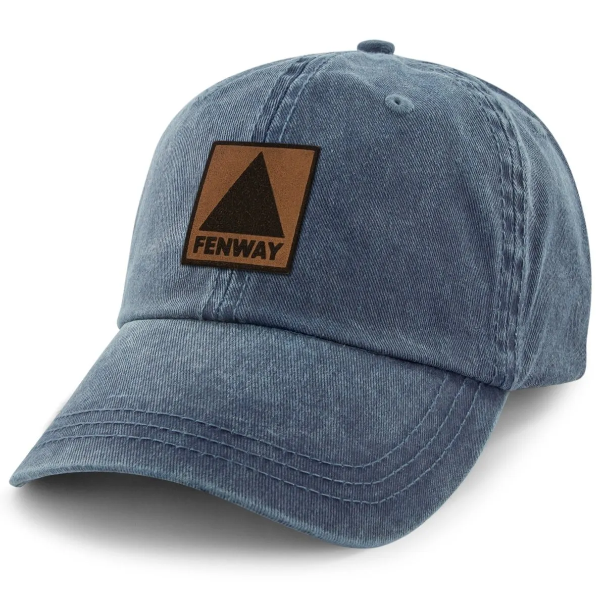 Fenway Leather Patch Washed Dad Hat