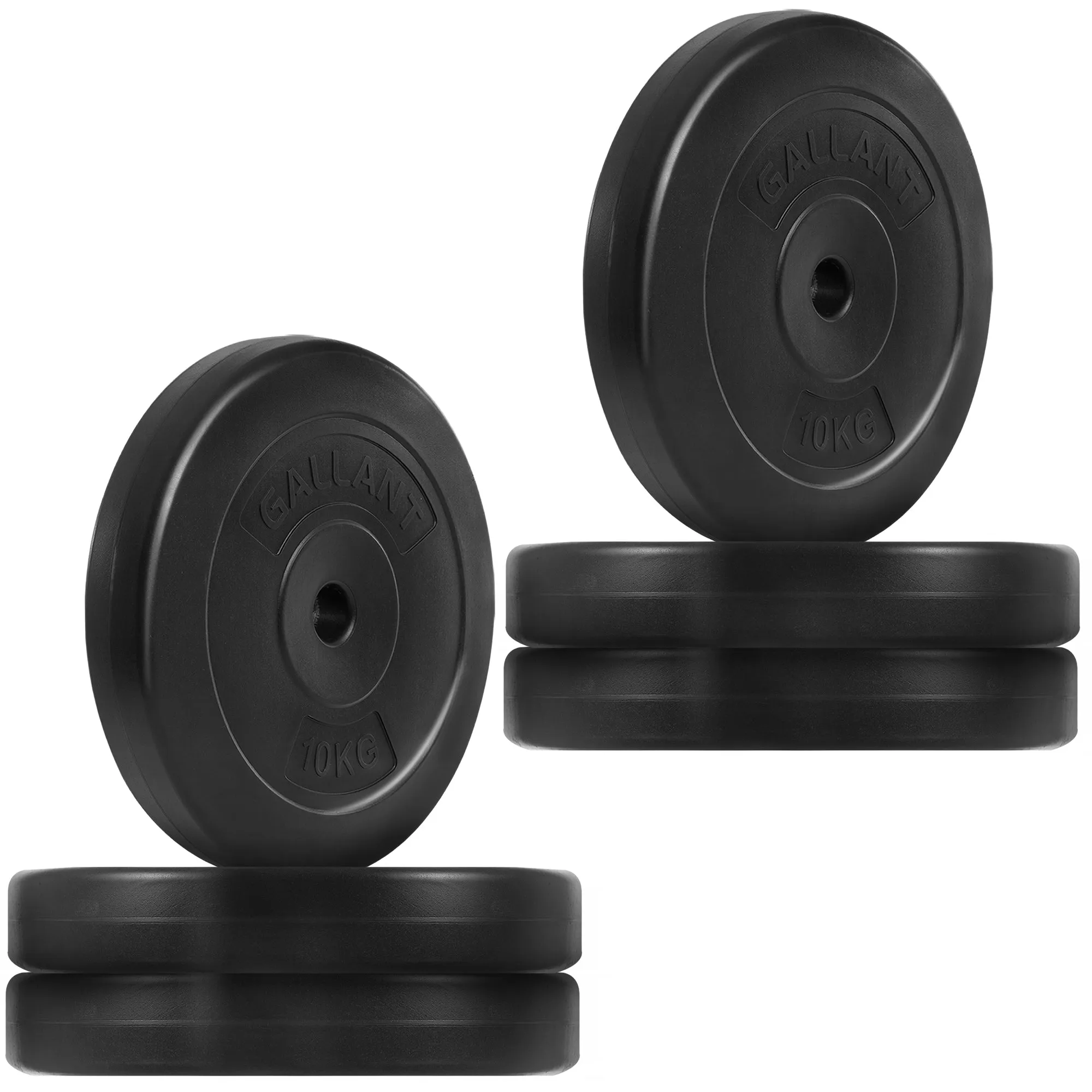 Gallant Weight Plates - 10kg Standard 1 Inch Vinyl Weights Discs 20KG-100KG - 10kg Weight Plates
