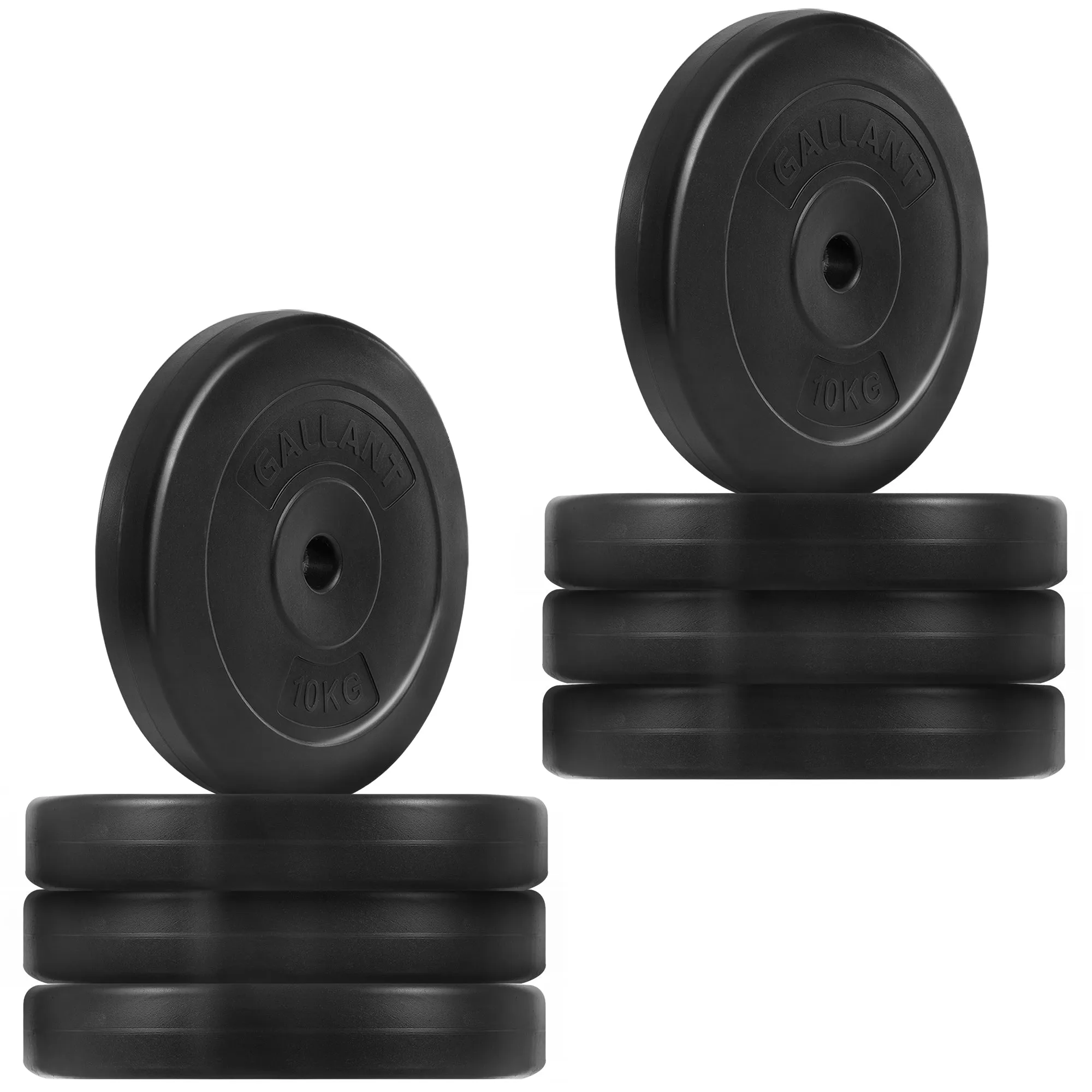 Gallant Weight Plates - 10kg Standard 1 Inch Vinyl Weights Discs 20KG-100KG - 10kg Weight Plates