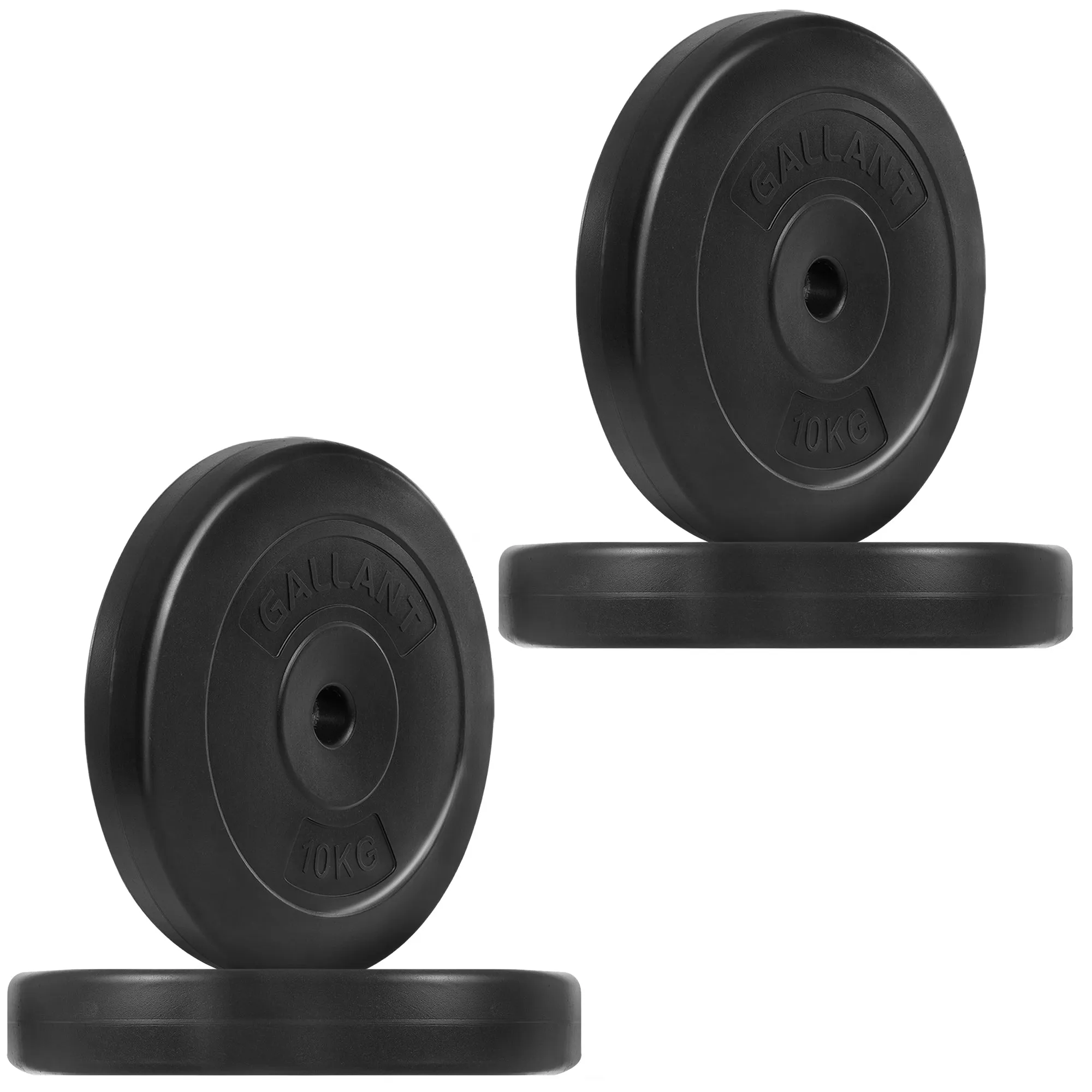 Gallant Weight Plates - 10kg Standard 1 Inch Vinyl Weights Discs 20KG-100KG - 10kg Weight Plates