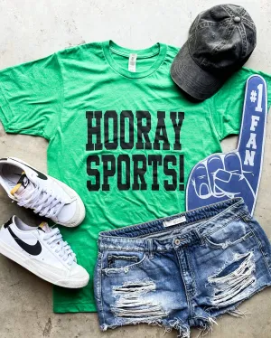 Game Day Hooray Sports Kelly Graphic Tee: Medium