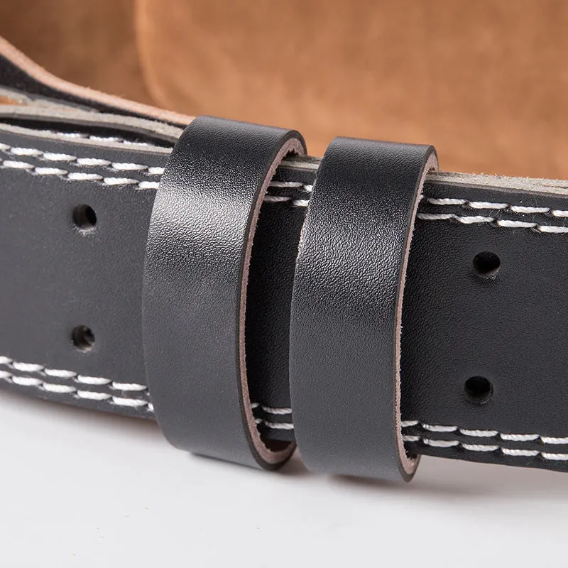 High Quality Waist Support Belt for Weightlifting – PU Leather Sports Safety Belt for Deep Squats, Hard Pulls, Fitness Protection, Adjustable Gym Back Support Belt for Training and Injury Prevention