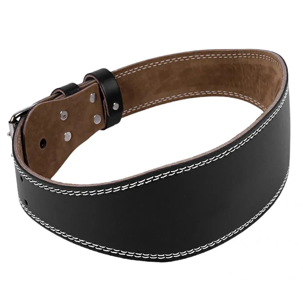 High Quality Waist Support Belt for Weightlifting – PU Leather Sports Safety Belt for Deep Squats, Hard Pulls, Fitness Protection, Adjustable Gym Back Support Belt for Training and Injury Prevention
