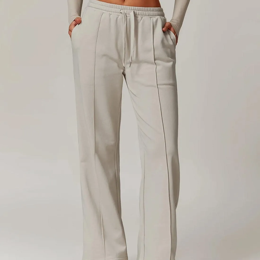 High-Waisted Loose Fit Women's Sweatpants with Pockets