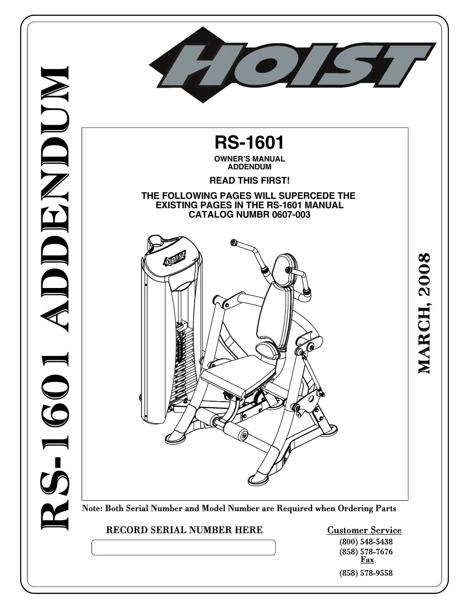 Hoist Abdominals RS-1601