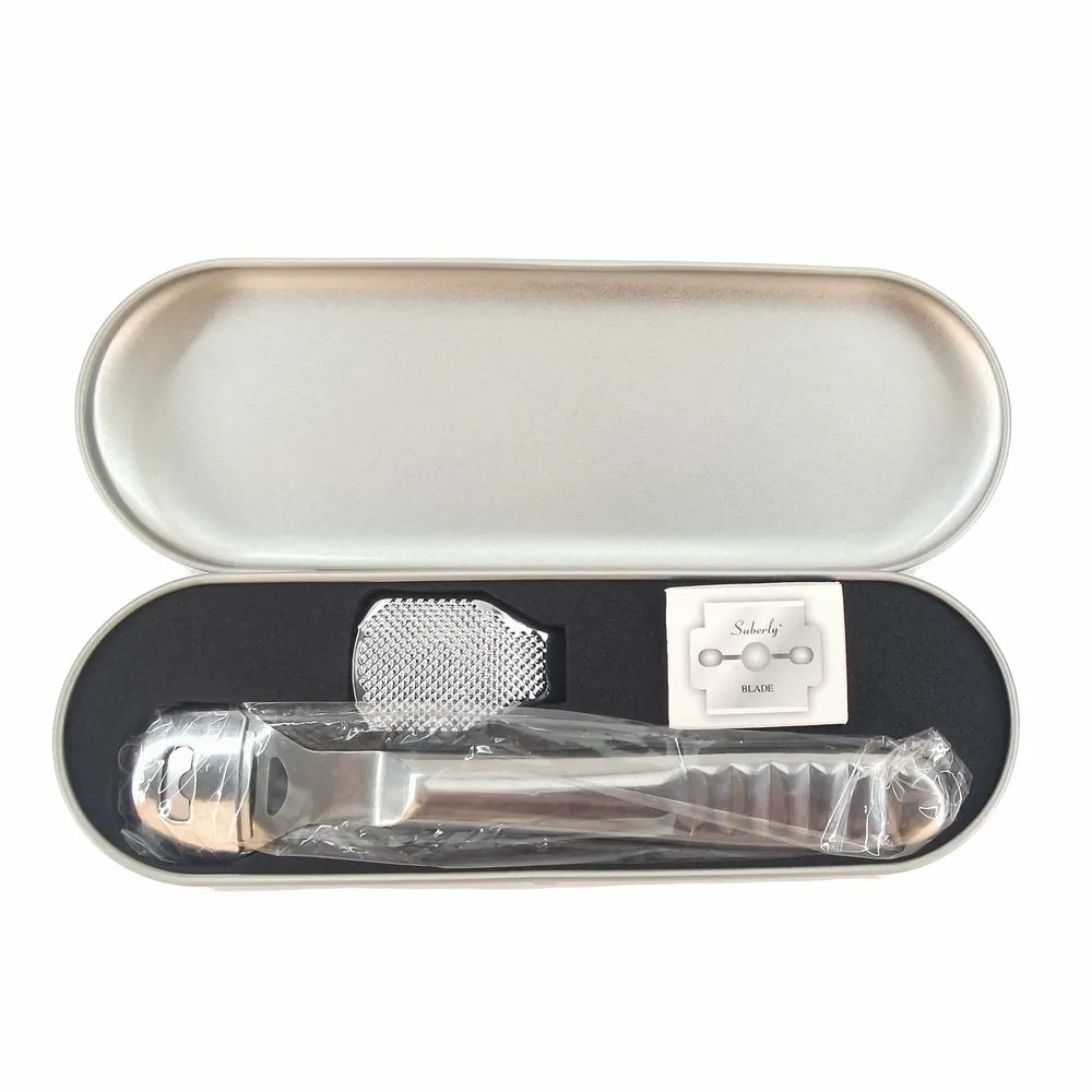 Hornhauthobel-Set mit Feile und 10 Ersatzklingen