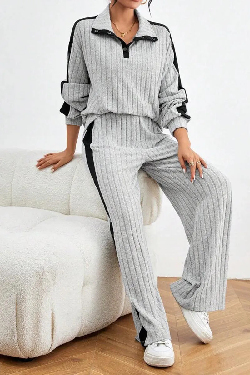 HUR1160 Ribbed Lounge Set