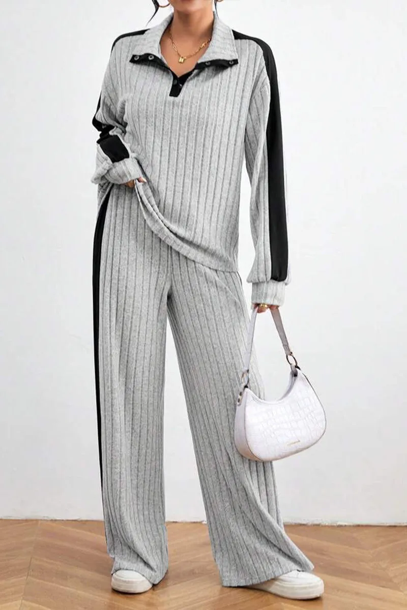 HUR1160 Ribbed Lounge Set