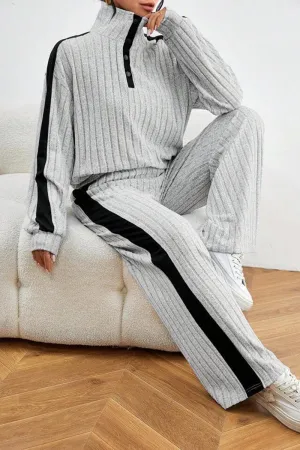 HUR1160 Ribbed Lounge Set