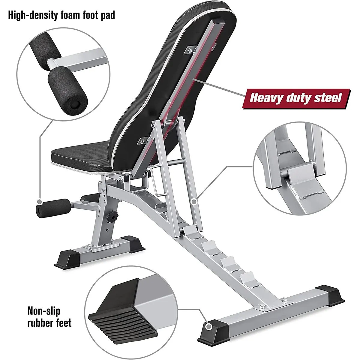 Incline & Decline Weight Bench for Indoor Workout