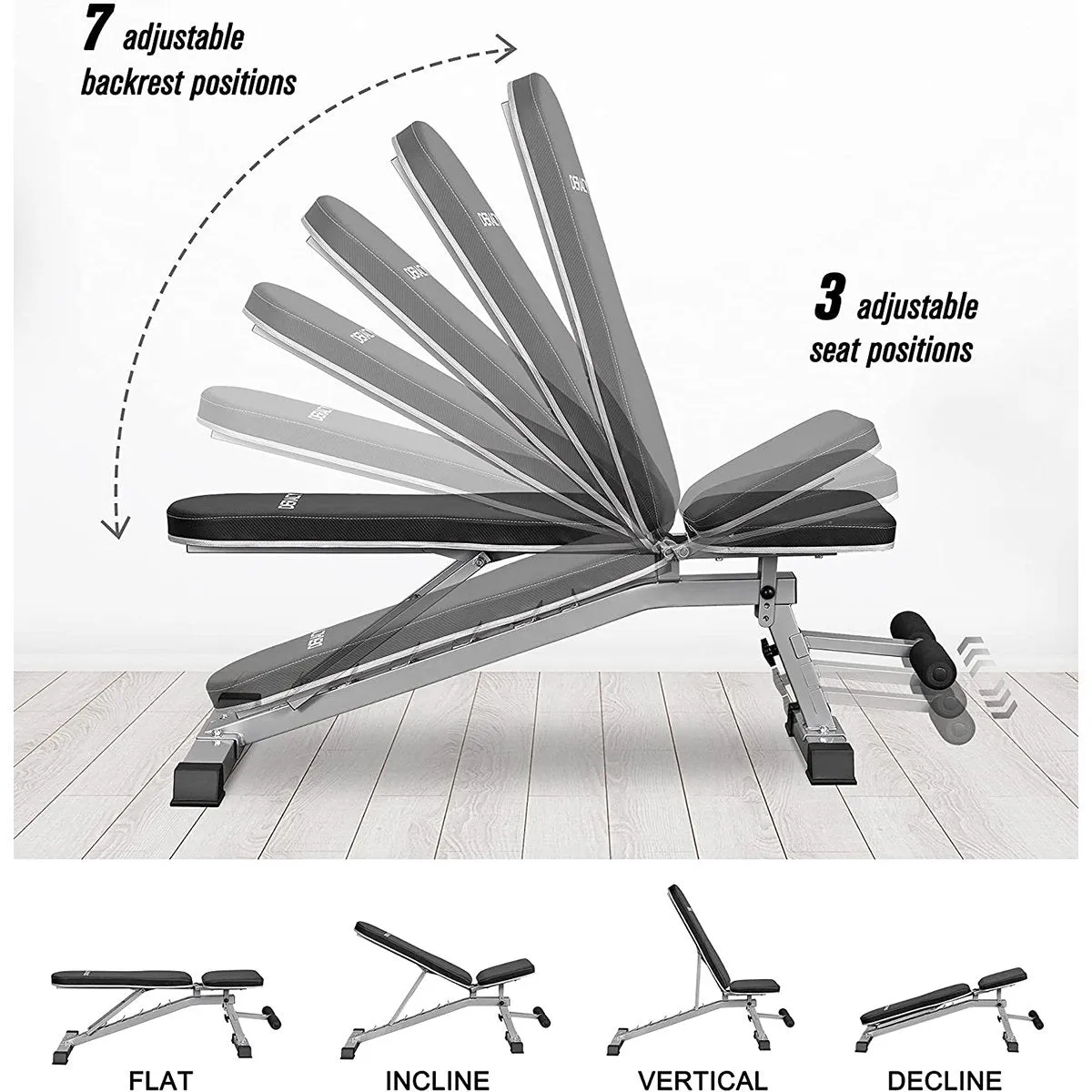 Incline & Decline Weight Bench for Indoor Workout