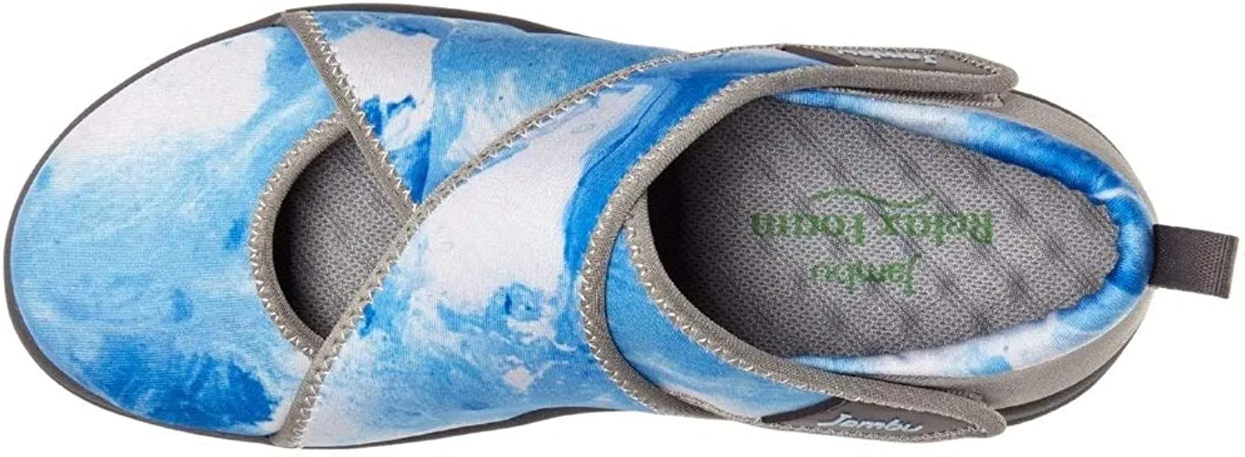 Jambu Millie Vegan Womens Comfort Rocker Bottom Eco-Friendly Stretchable Shoe Blue