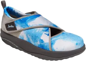 Jambu Millie Vegan Womens Comfort Rocker Bottom Eco-Friendly Stretchable Shoe Blue