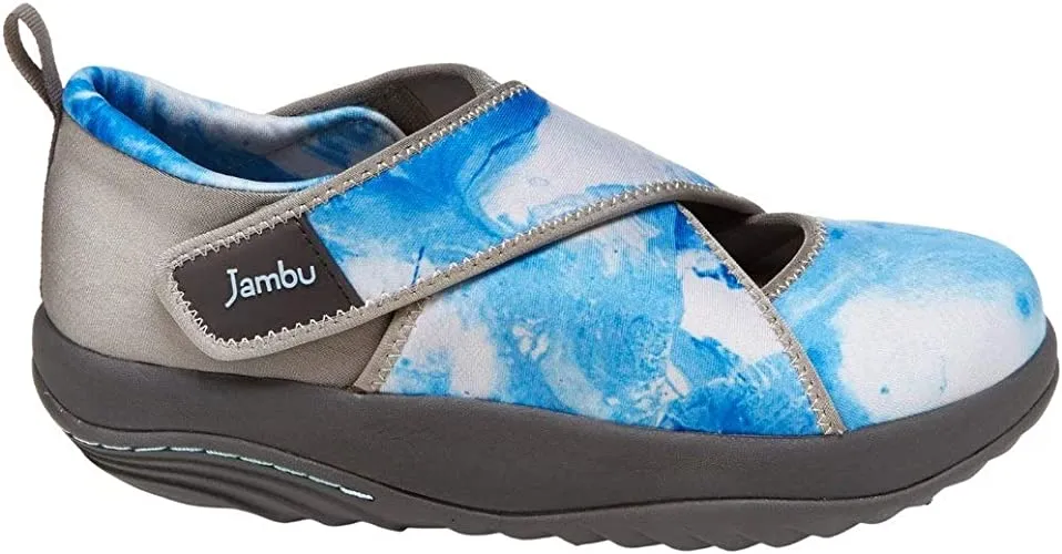Jambu Millie Vegan Womens Comfort Rocker Bottom Eco-Friendly Stretchable Shoe Blue