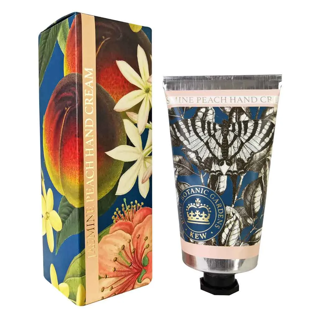 Jasmine & Peach Hand Cream & Soap Bundle - Royal Kew Gardens