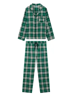 Jim Jam Women's Organic Cotton Pyjama Set | Green