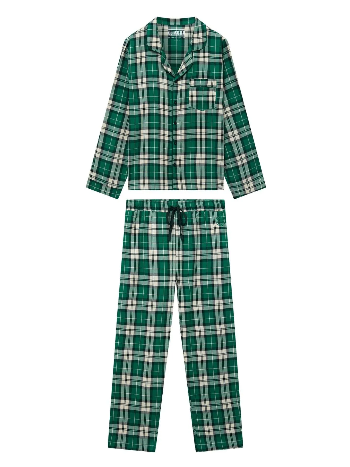Jim Jam Women's Organic Cotton Pyjama Set | Green