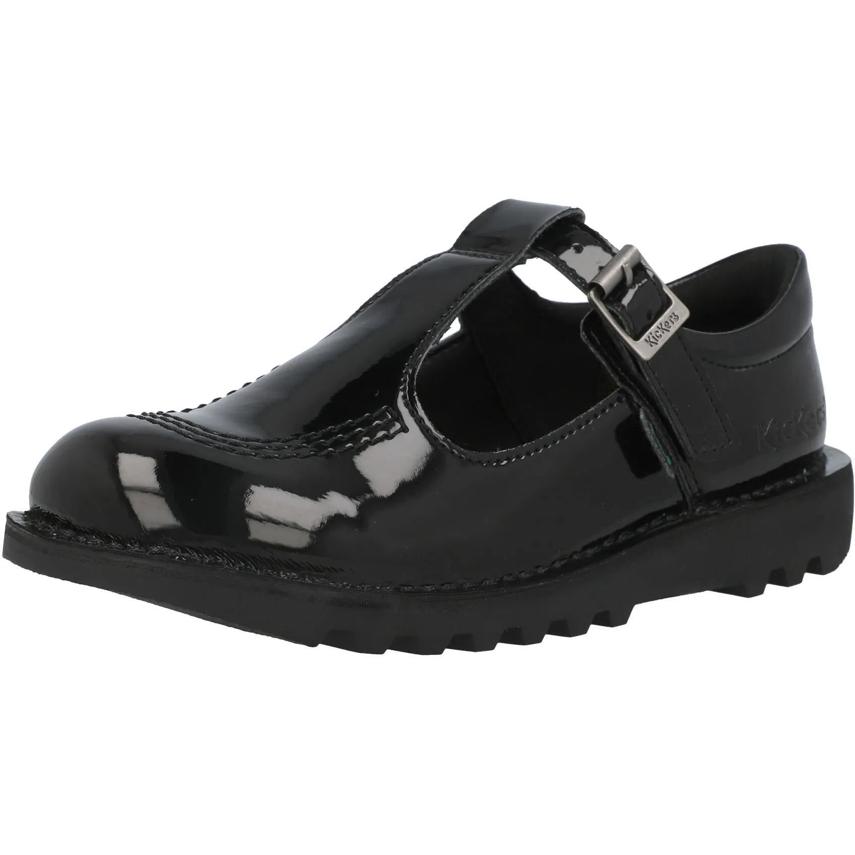 Kickers Kick T Vegan Black School Shoes