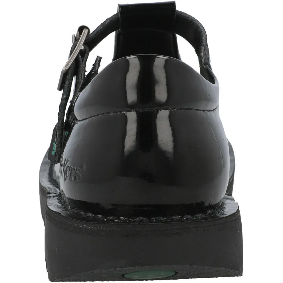 Kickers Kick T Vegan Black School Shoes